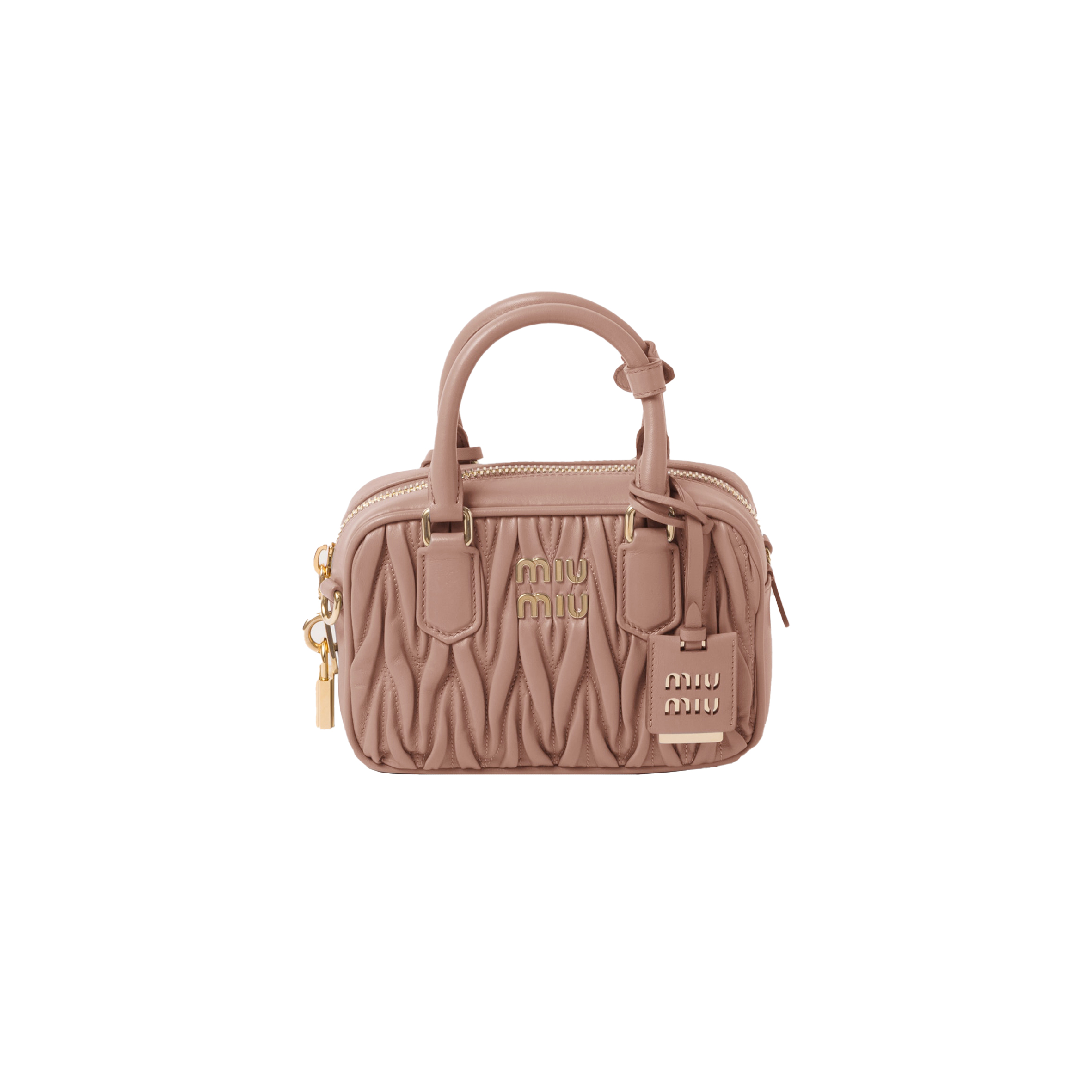 MIU MIU ARCADIE MATELASSÉ NAPPA LEATHER BAG 5BB123 (19*13*6cm)